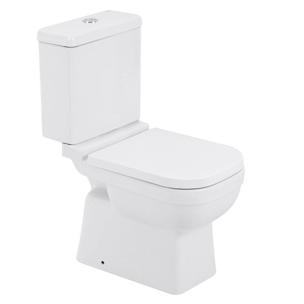 Kit Vaso Sanitário com Caixa Acoplada e Assento Branco Duplo Acionamento 3/6L Saída Vertical Elite - Celite - Imagem 2