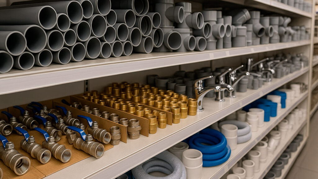 Materiais hidráulicos em Indaiatuba na Estrela do Vale – tubos, conexões e torneiras