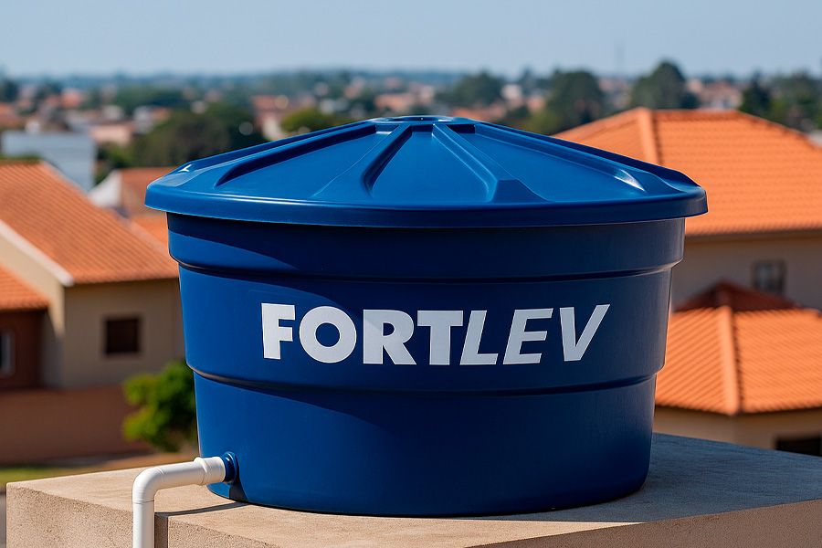 Tanque de água Fortlev instalado em residência em Indaiatuba – Estrela do Vale