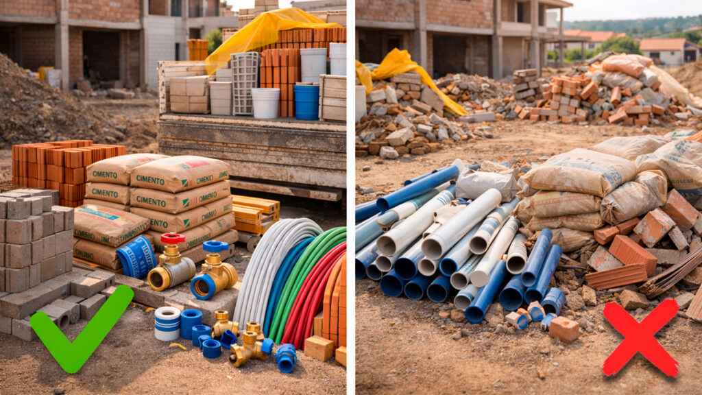 Erros ao comprar material de construção e como evitar prejuízo na obra – Estrela do Vale