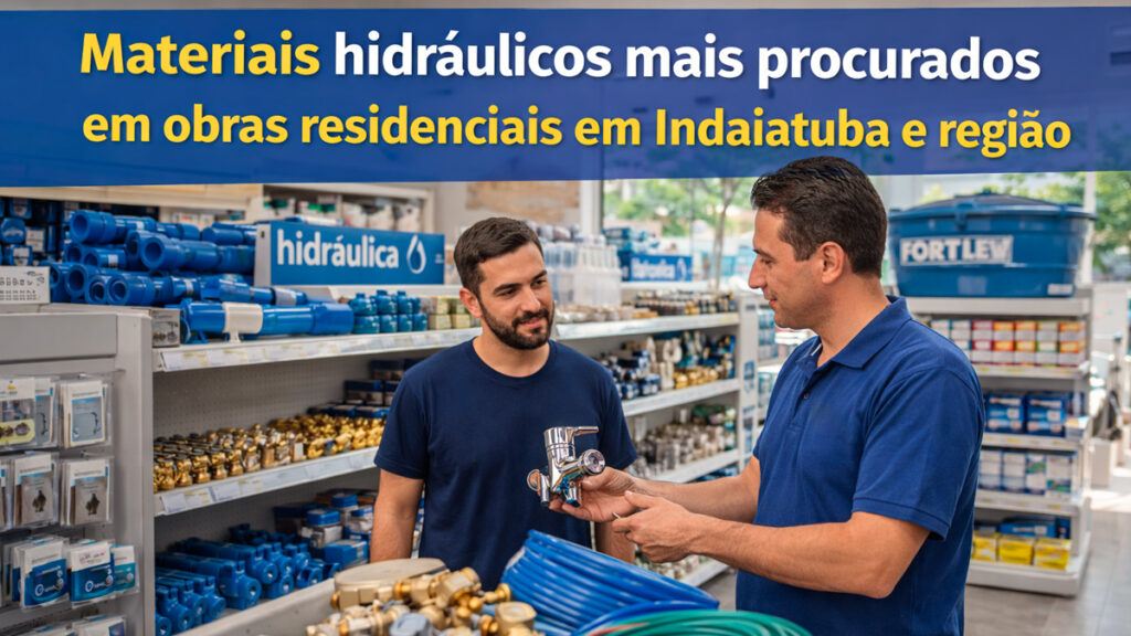 Materiais hidráulicos mais procurados em obras residenciais em Indaiatuba – Estrela do Vale