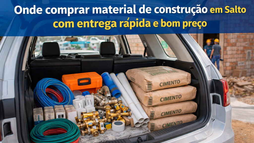 Onde comprar material de construção em Salto com entrega rápida – Estrela do Vale
