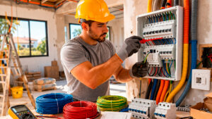 Instalação de materiais elétricos em casa nova em Indaiatuba – Estrela do Vale